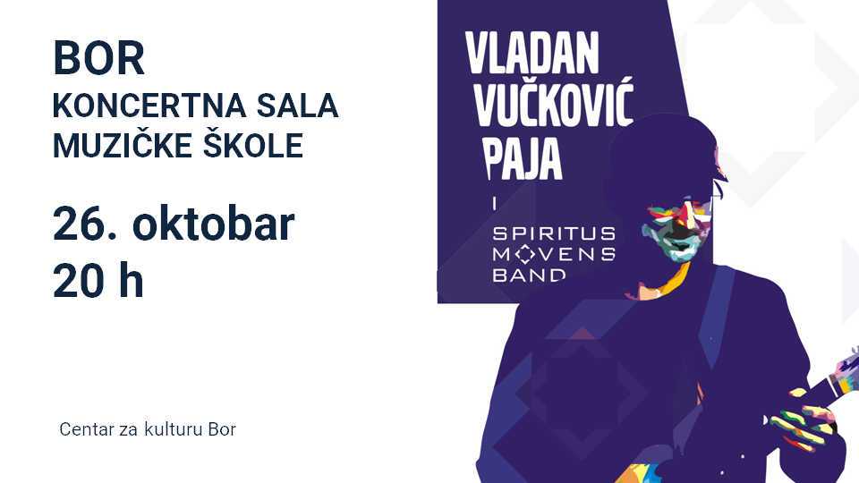 Koncert Vladana Vučkovića Paje i Spiritus movens banda